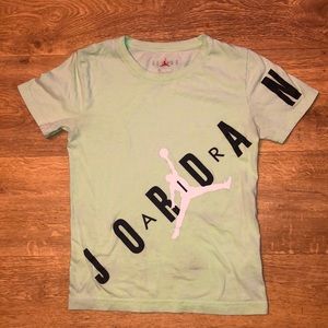 Mint green colored Air Jordan tshirt